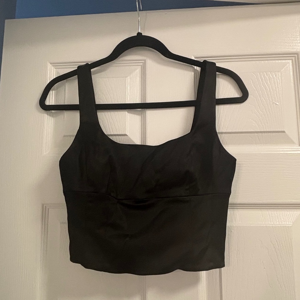 NWT Wilfred Shine Satin Bustier - Size Small
